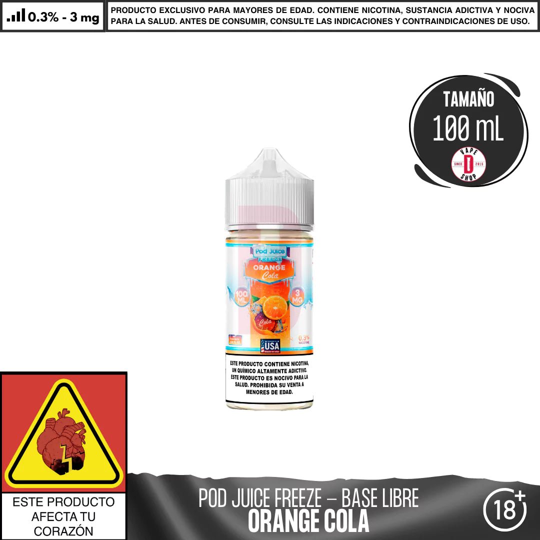 Orange Cola Freeze - Eliquid - Pod Juice | BL - PJ - ORCF - 03