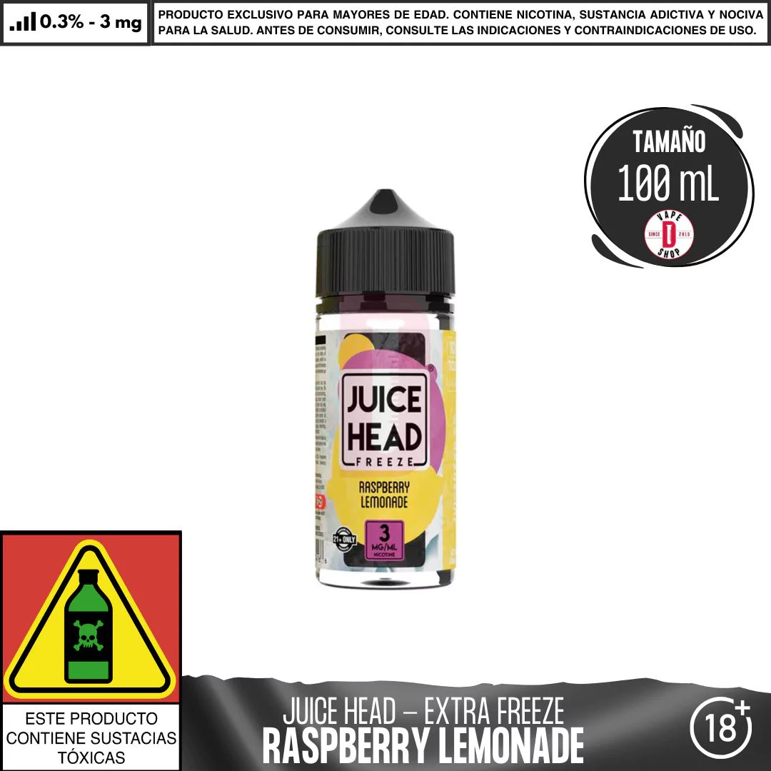 Raspberry Lemonade Extra Freeze - Eliquid - Juice Head | BL - JH - RLF - 00