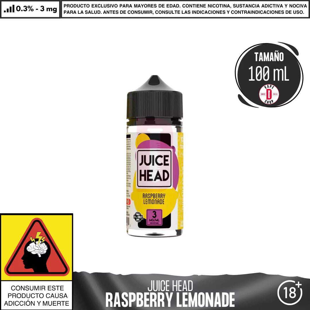 Raspberry Lemonade - Eliquid - Juice Head | BL - JH - RL - 00