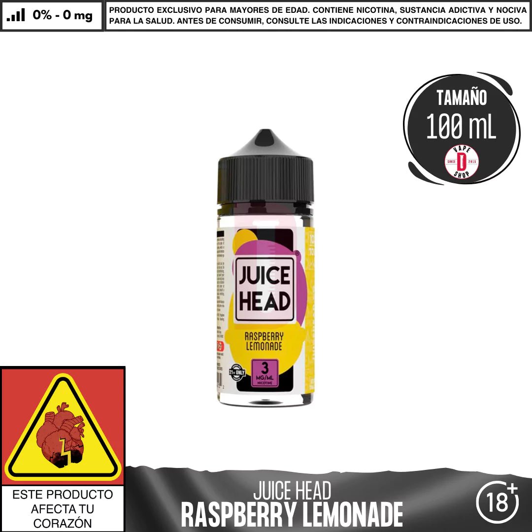 Raspberry Lemonade - Eliquid - Juice Head | BL - JH - RL - 00