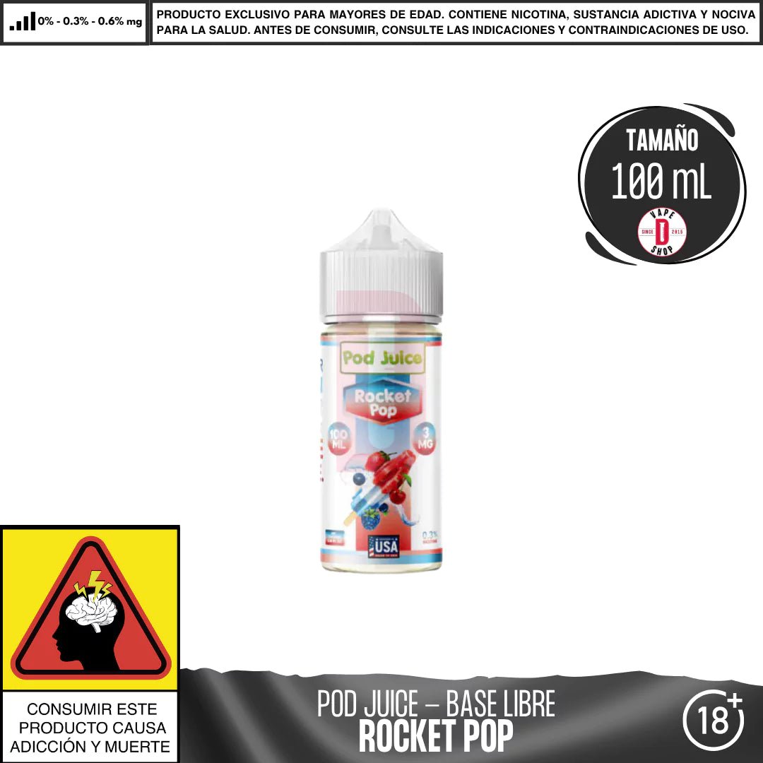 Rocket Pop - Eliquid - Pod Juice | BL - PJ - RPO - 00