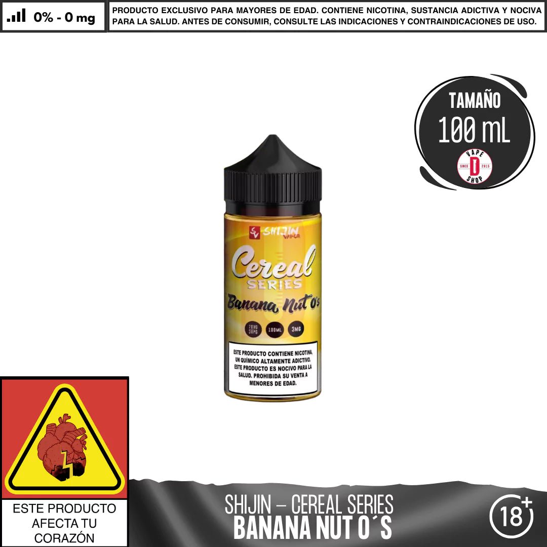 Shijin Vapor - Cereal Series - Banana Nut O’s - Eliquid - Shijin | BL - SV - CS - BAN - 00