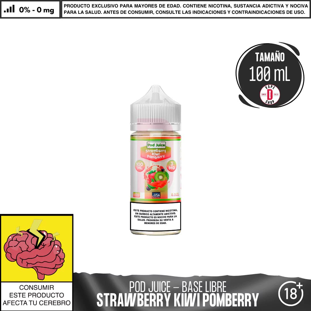Strawberry Kiwi Pomberry - Eliquid - Pod Juice | BL - PJ - SKP - 00