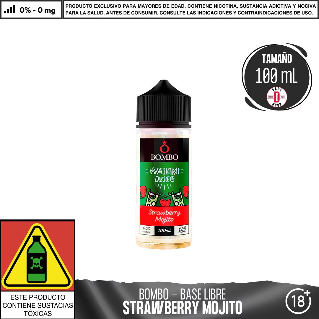 Strawberry Mojito - Eliquid - Bombo | BL - BOM - WAI - STM - 00