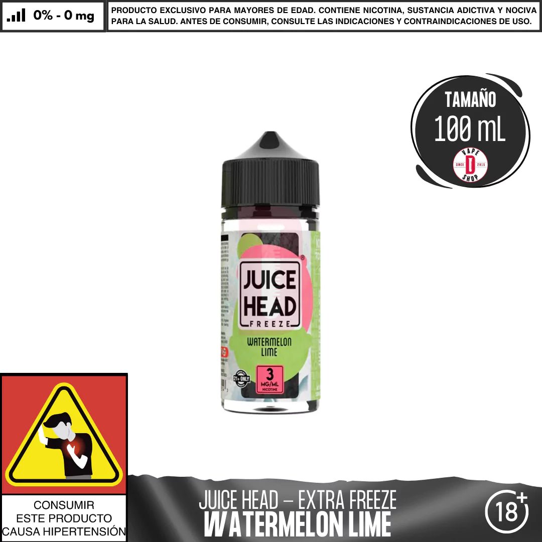 Watermelon Lime Extra Freeze - Eliquid - Juice Head | BL - JH - WLF - 00
