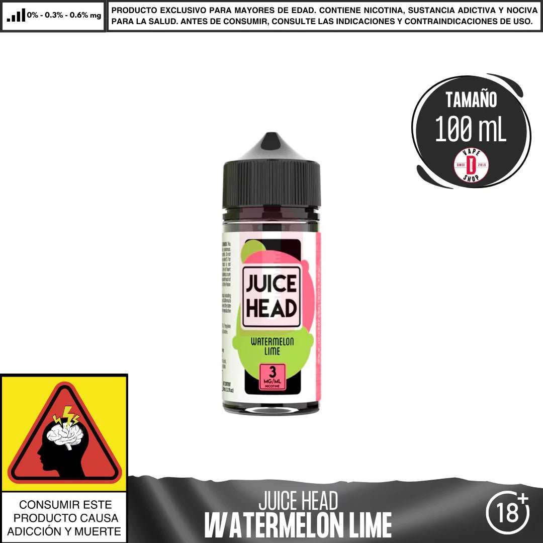 Watermelon Lime - Eliquid - Juice Head | BL - JH - WL - 00