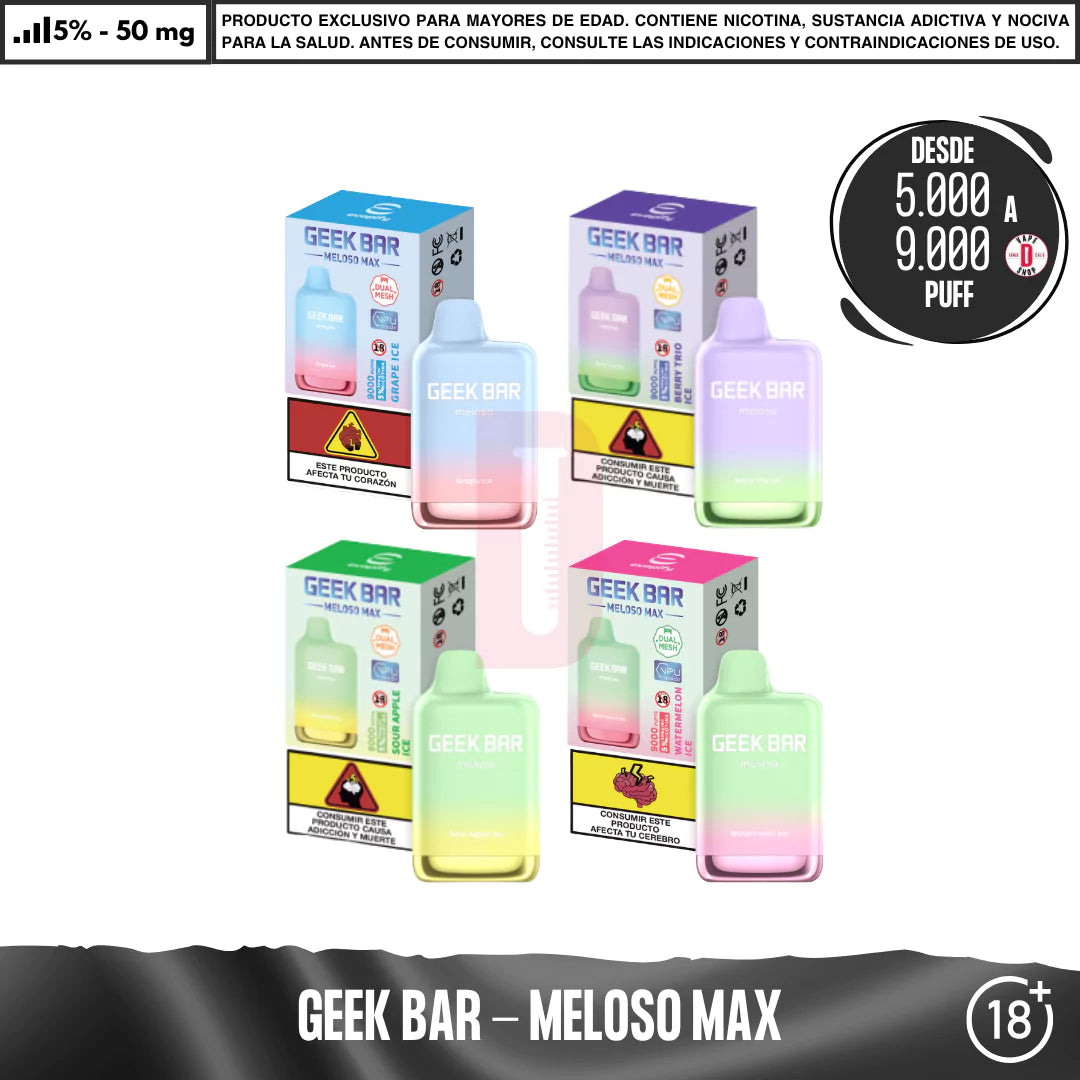 Geek Bar - Meloso Max 5000 a 9000 Puff