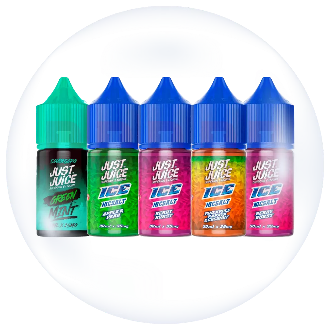 Icono de Just Juice: Líquidos de Vapeo, Sales de Nicotina y One Shots | DIY Vape Shop
