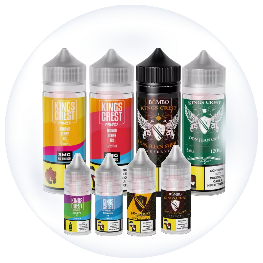 Icono de King Crest: Líquidos de vape y Sales de Nicotina Premium | DIY Vape 