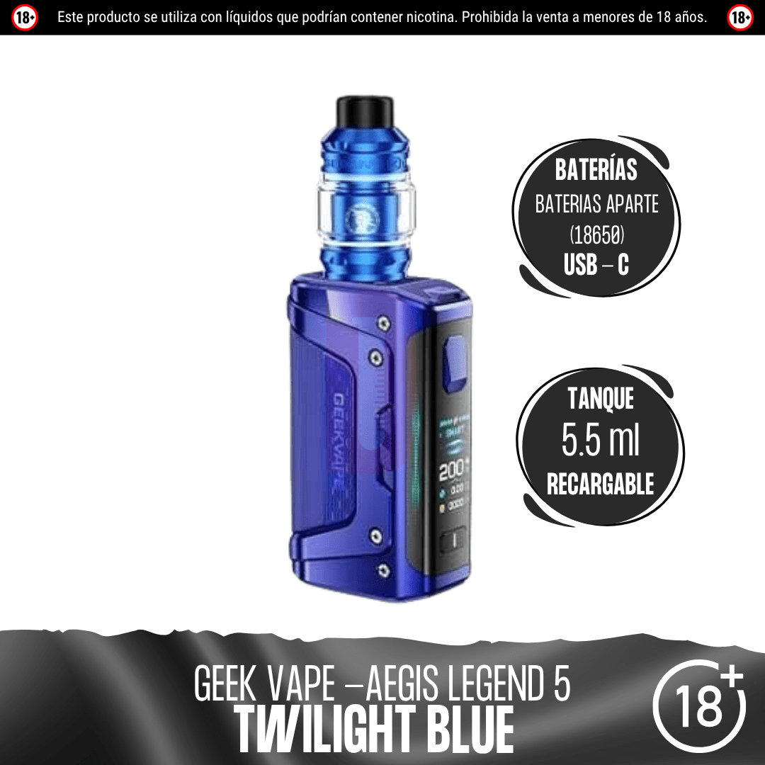 Geekvape - Aegis Legend 5 kit | Kit de Vapeo de Geekvape DIY Vape Shop Geekvape - Aegis Legend 5 kit | Kit de Vapeo de Geekvape DIY Vape Shop
