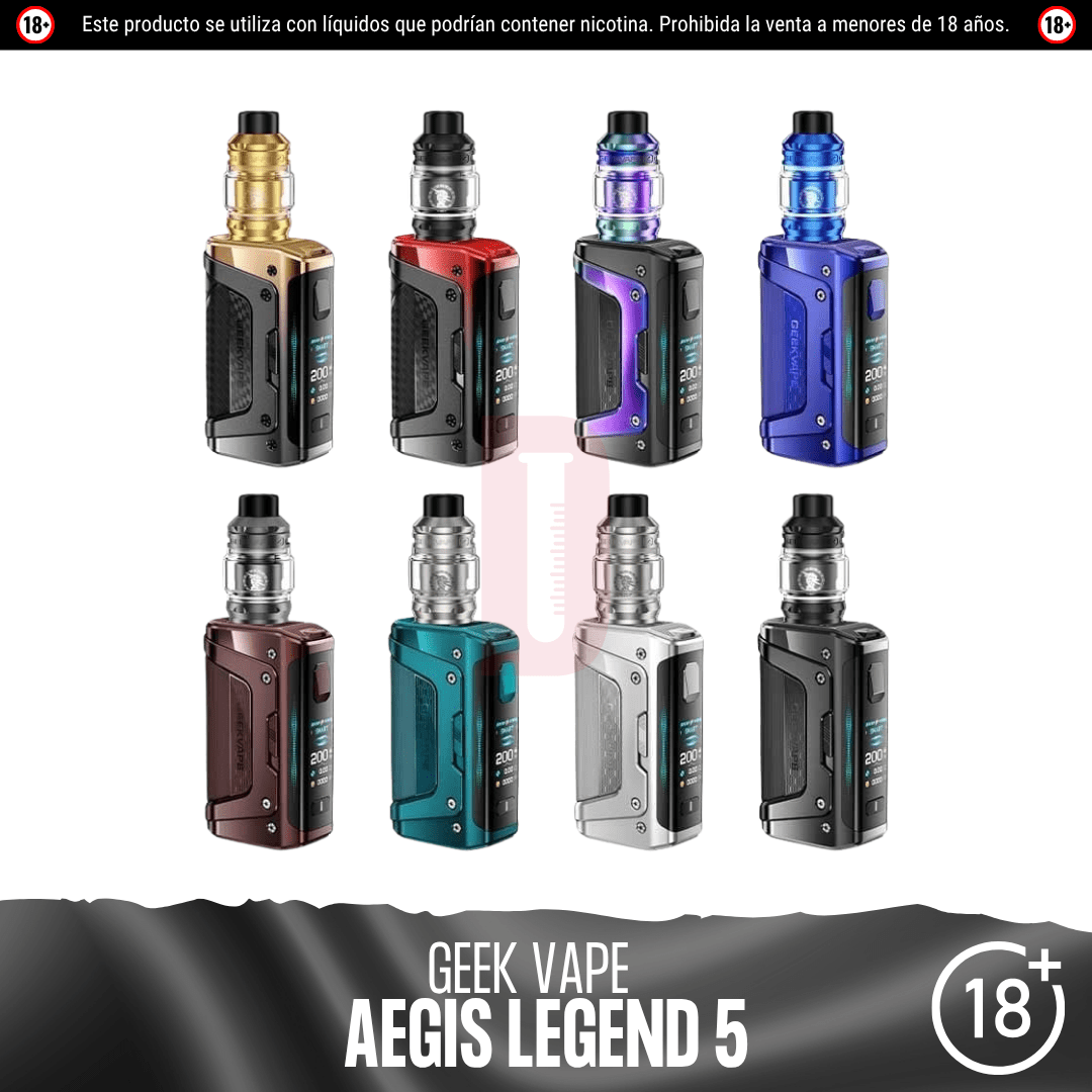 Geekvape - Aegis Legend 5 kit - Kit de Vapeo - Geekvape | EQ-GV-L5K-CAB
