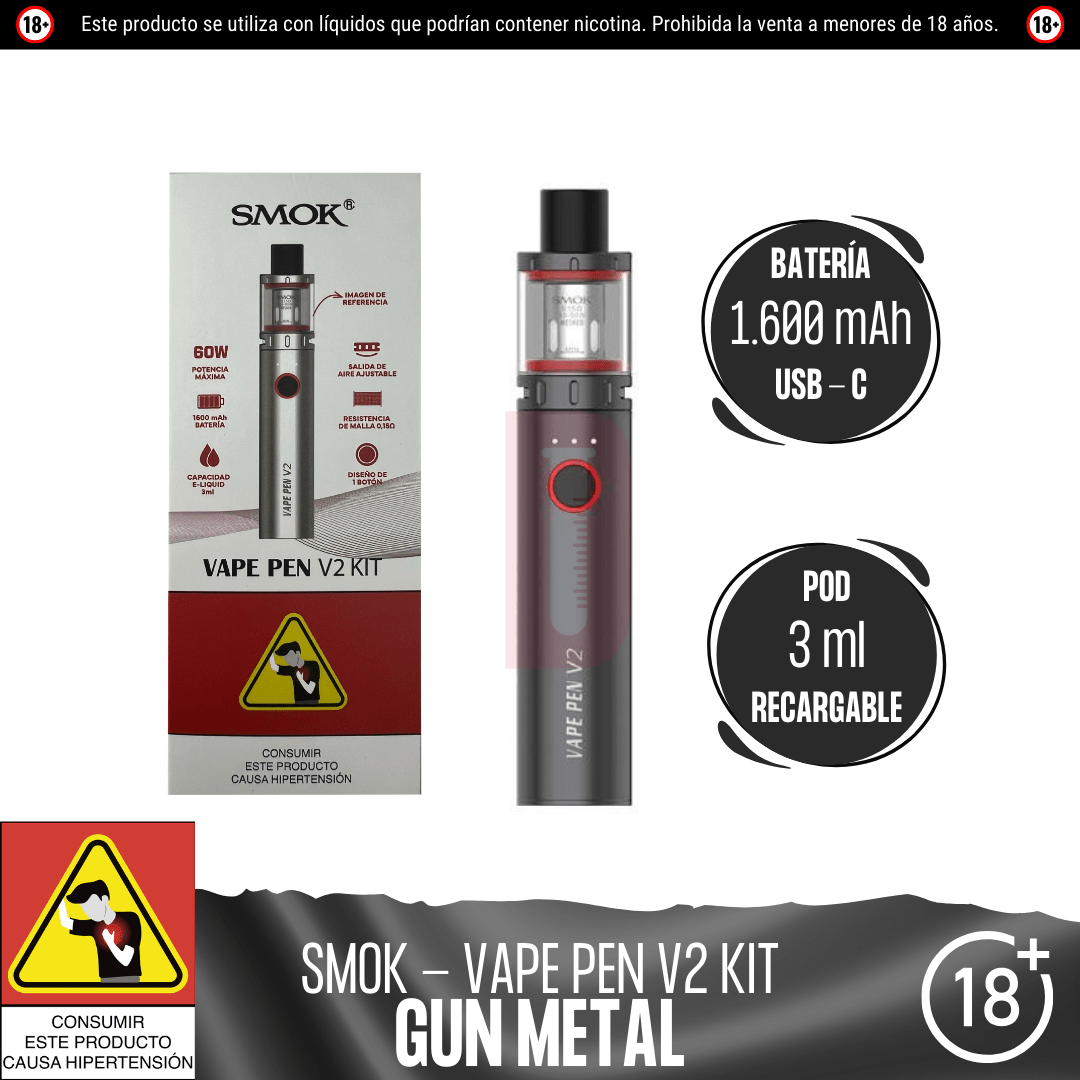 Smok - Vape Pen V2 Kit - Kit de Vapeo - Smok | EQ - SMK - VP2 - 02