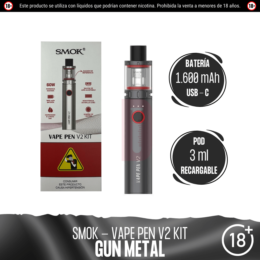 Smok Vape Pen 22 V2 Kit 60W AIO Recargable | DIYVAPE.CO Smok Vape Pen 22 V2 Kit 60W AIO Recargable | DIYVAPE.CO
