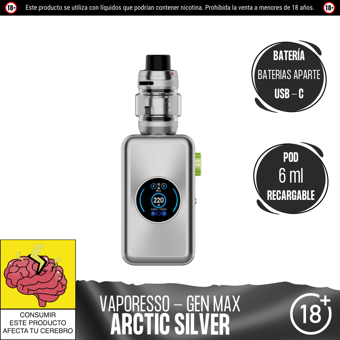 Vaporesso - Gen Max Kit - Kit de Vapeo - Vaporesso | EQ - VPS - GEN - MAK - ARS