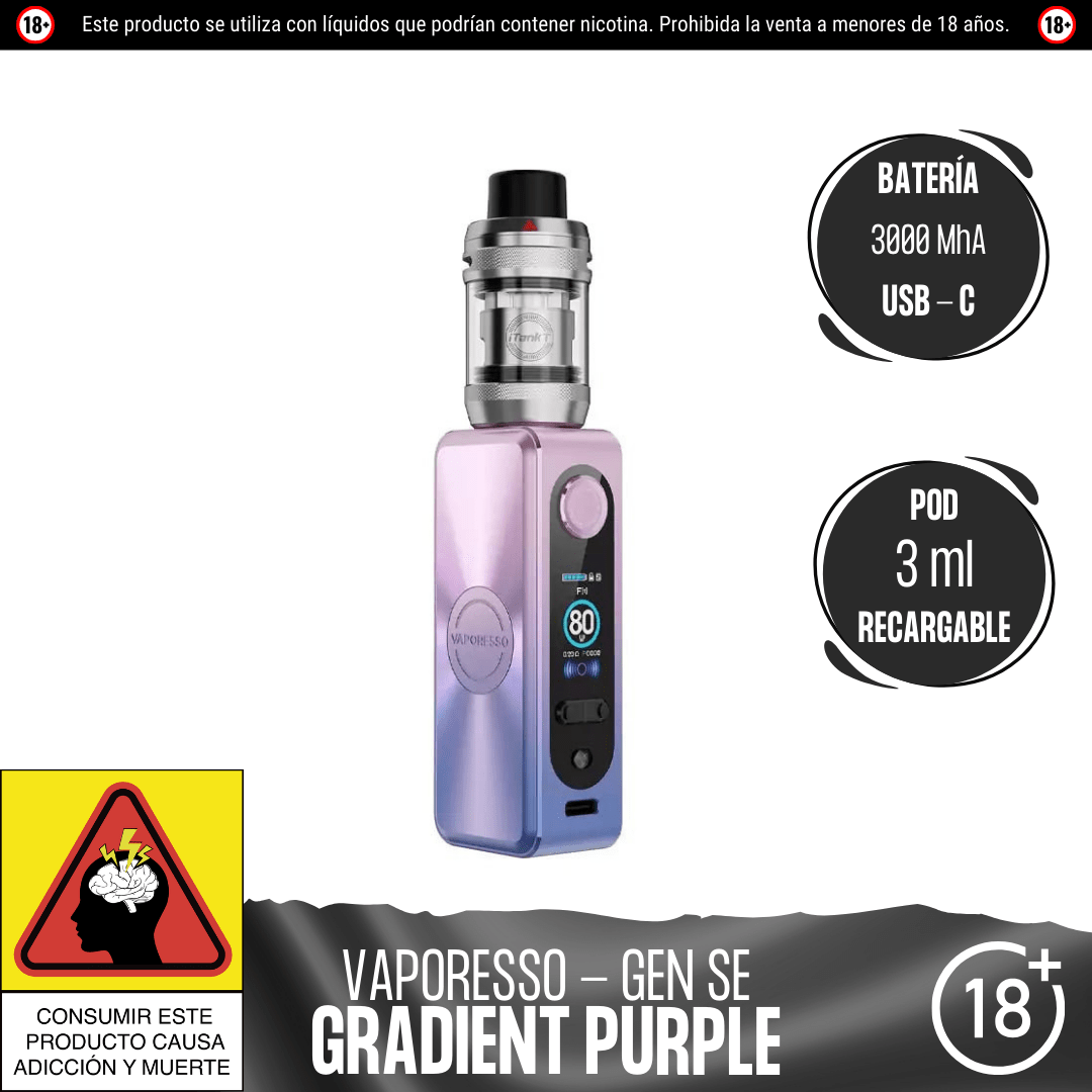 Vaporesso - Gen SE Kit - Kit de Vapeo - Vaporesso | EQ - VPS - GEN - SEK - GRP