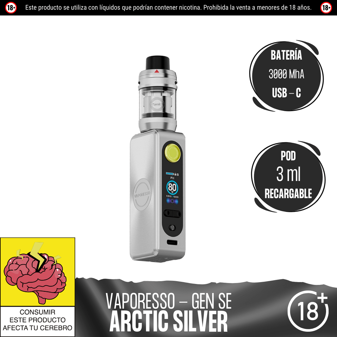 Vaporesso - Gen SE Kit - Kit de Vapeo - Vaporesso | EQ - VPS - GEN - SEK - ARS