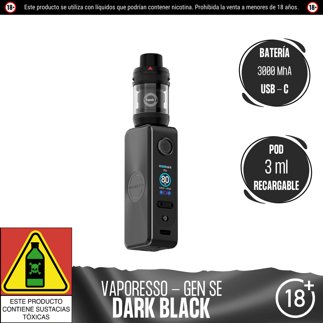 Vaporesso - Gen SE Kit - Kit de Vapeo - Vaporesso | EQ - VPS - GEN - SEK - DAB