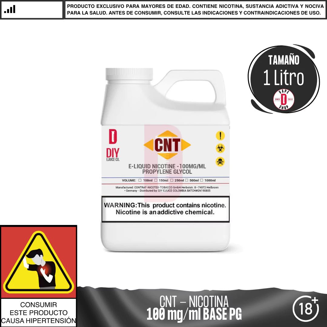 Nicotina CNT® - 100mg/ml PG - Nicotina - CNT | NI - CNT - PG - 07