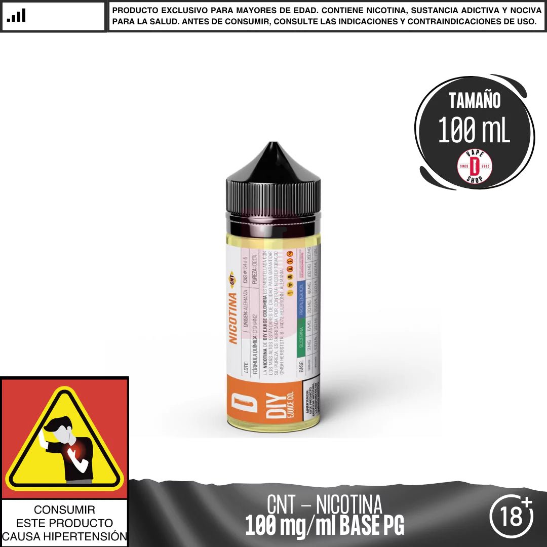 Nicotina CNT® - 100mg/ml PG - Nicotina - CNT | NI - CNT - PG - 01