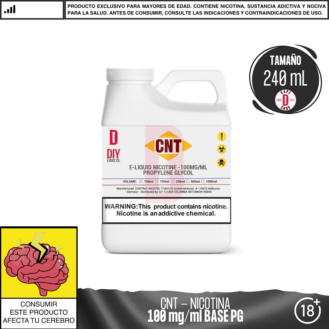 Nicotina CNT® - 100mg/ml PG - Nicotina - CNT | NI - CNT - PG - 01