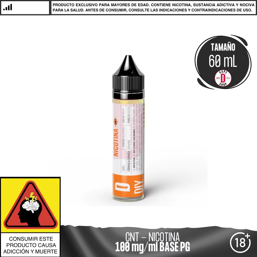Nicotina CNT® - 100mg/ml PG - Nicotina - CNT | NI - CNT - PG - 01