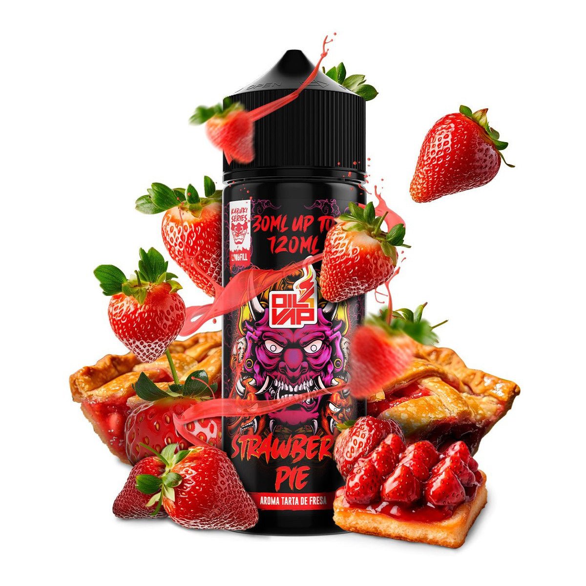 Kabuki Strawberry Pie (Longfill) - One Shot - Oil4vap | OS-O4V-LON-STPI