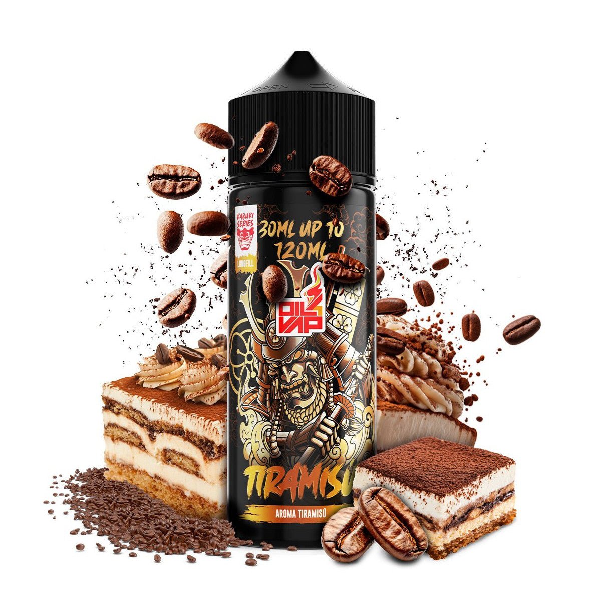 Kabuki Tiramisu (Longfill) - One Shot - Oil4vap | OS-O4V-LON-TIRA
