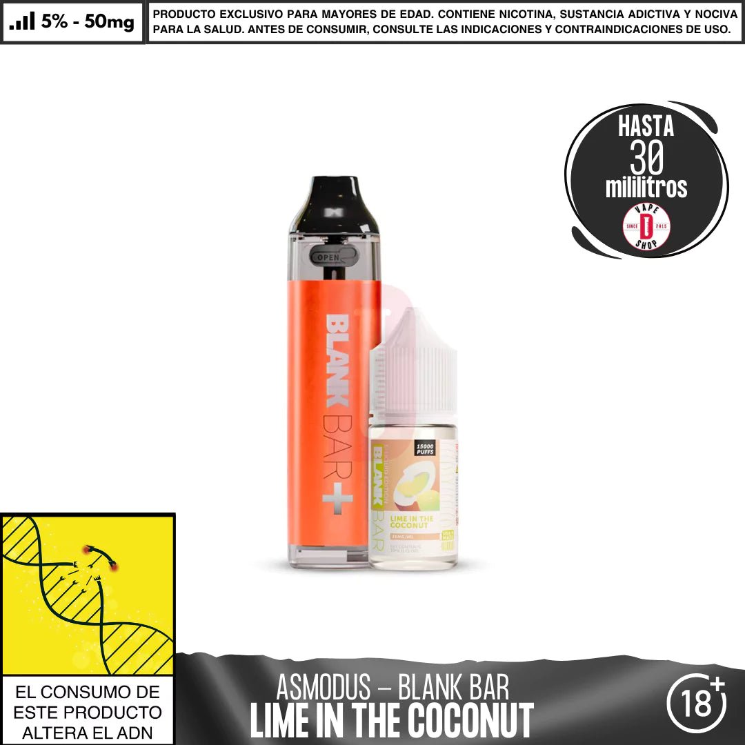 Asmodus - Blank Bar + Sales 30ml - Pod - Asmodus | DIS - ASM - BBKS - LIC - 35