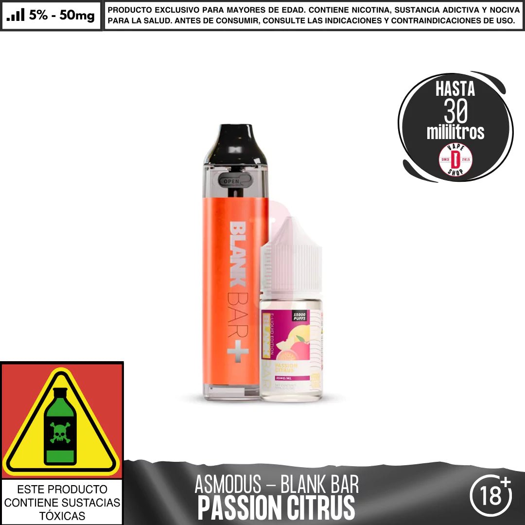 Asmodus - Blank Bar + Sales 30ml - Pod - Asmodus | DIS - ASM - BBKS - PAC - 35