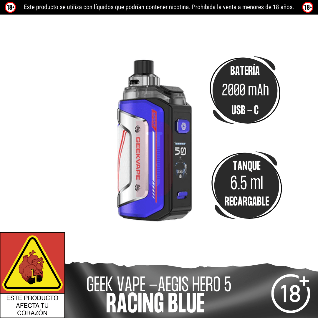 Geek Vape - Aegis Hero 5 - Pod - Geekvape | EQ-GV-AH5-RAB