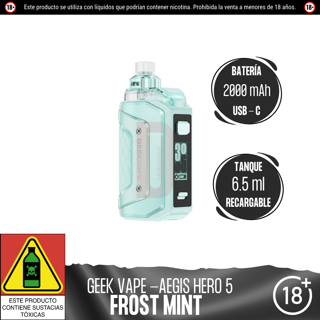 Geek Vape - Aegis Hero 5 - Pod - Geekvape | EQ-GV-AH5-FRM