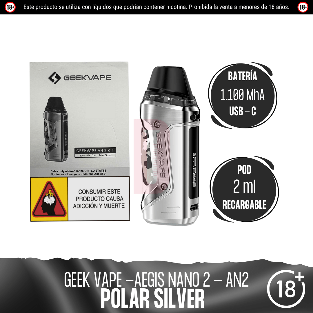 Geek Vape - AN2 (Aegis Nano 2) Pod Kit - Pod - Geekvape | EQ-GV-AN2K-POS