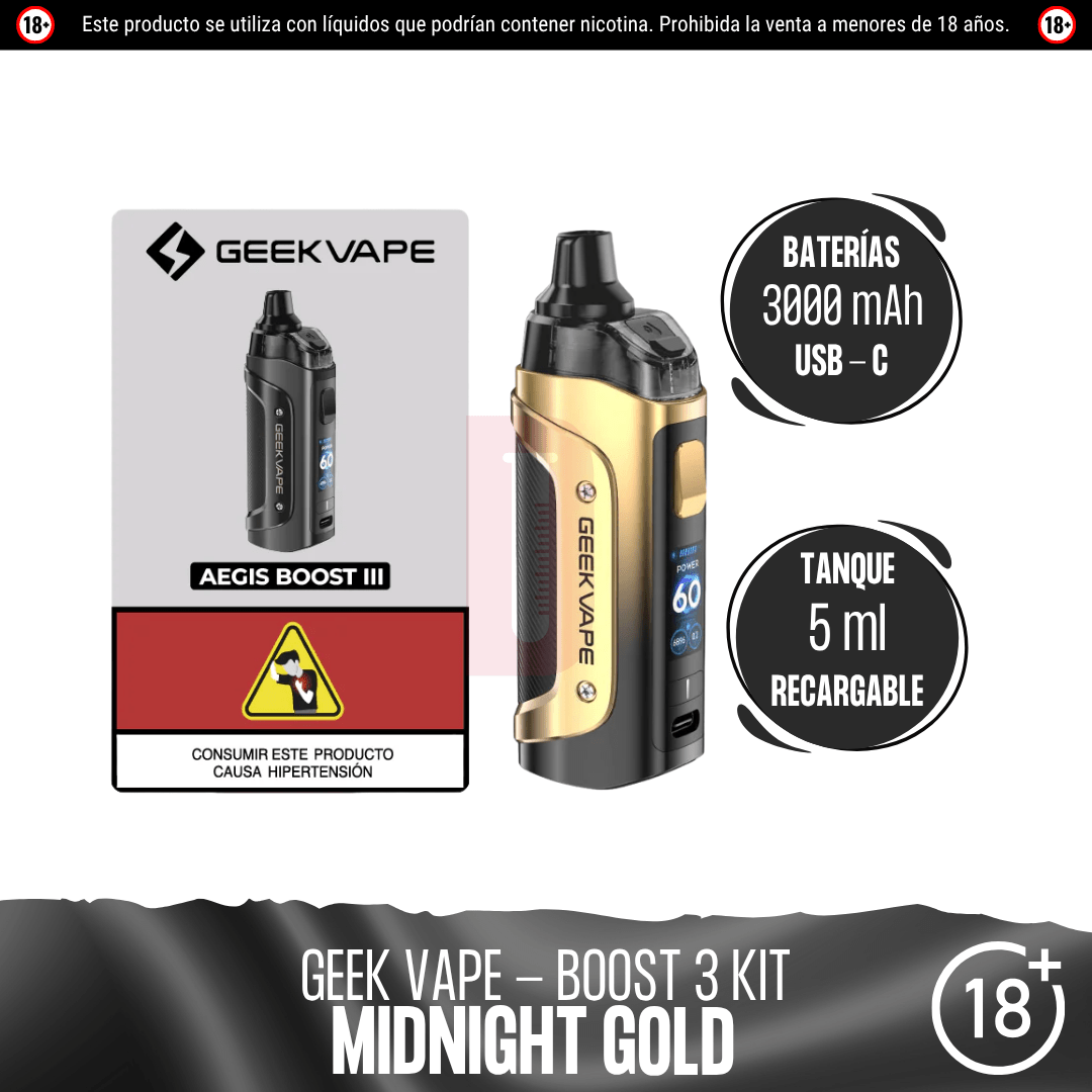 Geekvape - Aegis Boost 3 Pod Mod Kit - Pod - Geekvape | EQ-GV-BO3-MIG