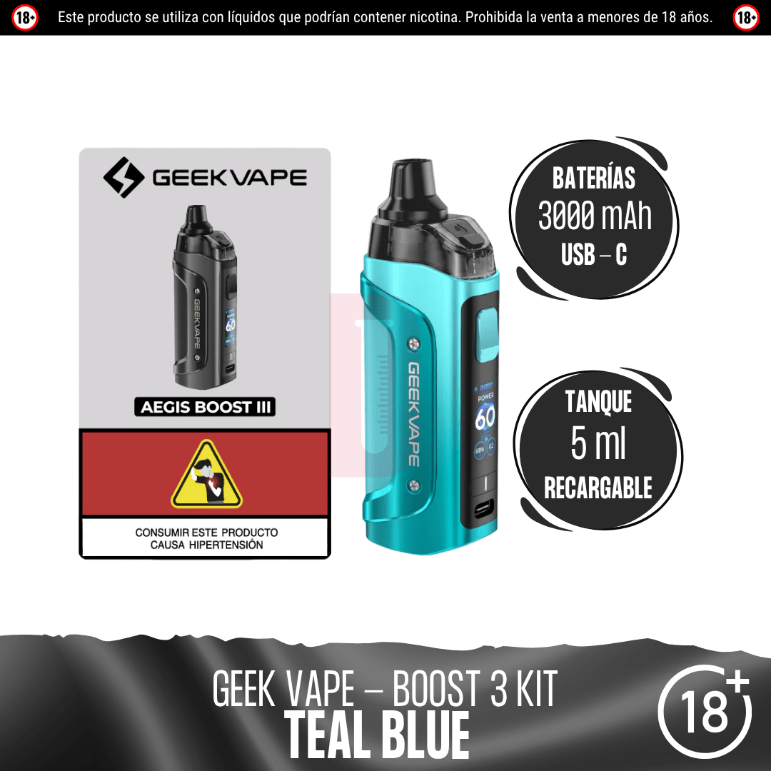 Geekvape - Aegis Boost 3 Pod Mod Kit - Pod - Geekvape | EQ-GV-BO3-TEB