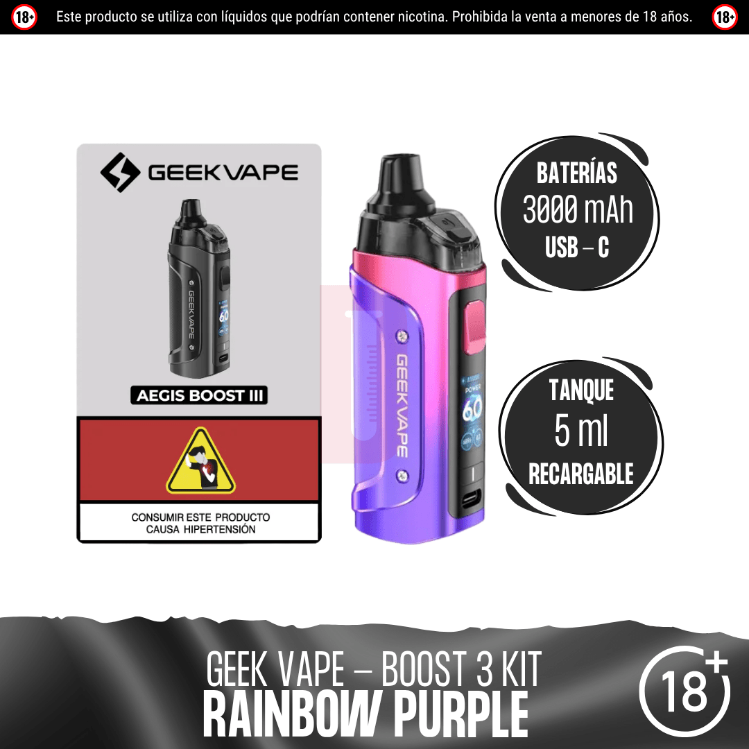 Geekvape - Aegis Boost 3 Pod Mod Kit - Pod - Geekvape | EQ-GV-BO3-RAP