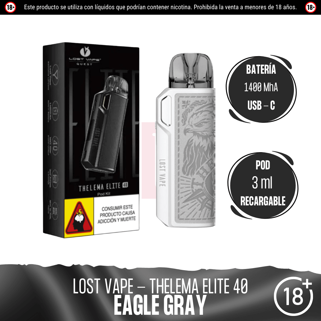 Lost Vape - Thelema Elite 40 Kit - Pod - Lost Vape | EQ-LV-THE-E40-3