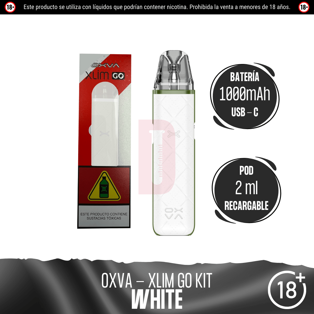 Oxva - Xlim Go Kit - Pod - Oxva | EQ-OXVA-XLIM-GO-WHI