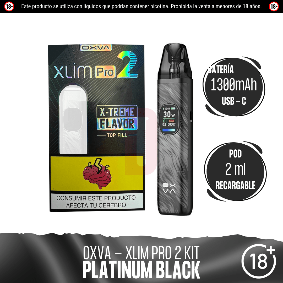 Oxva - Xlim Pro 2 Kit - Pod - Oxva | EQ-OXVA-XLIM-PRO-2-PB