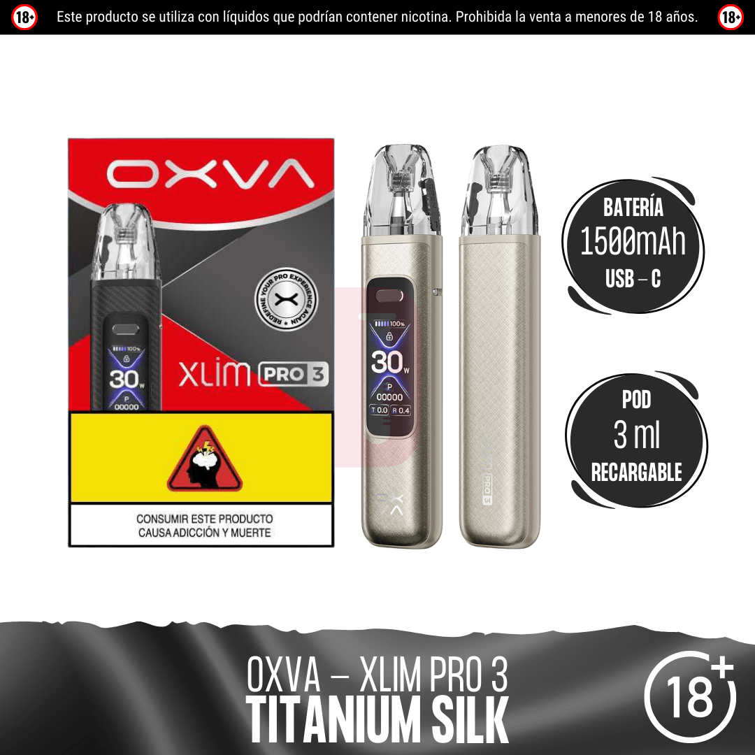 Oxva - Xlim Pro 3 - Pod - Oxva | EQ-OXVA-XLIM-3PR-TIS