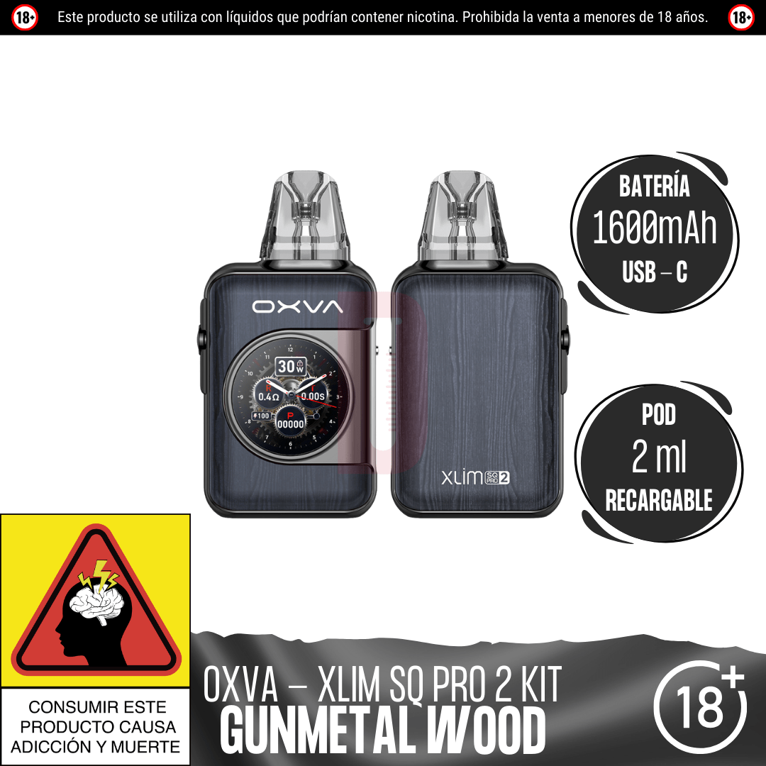 Oxva - Xlim SQ Pro 2 Kit - Pod - Oxva | EQ - OXVA - XLIM - SQPRO2 - GW