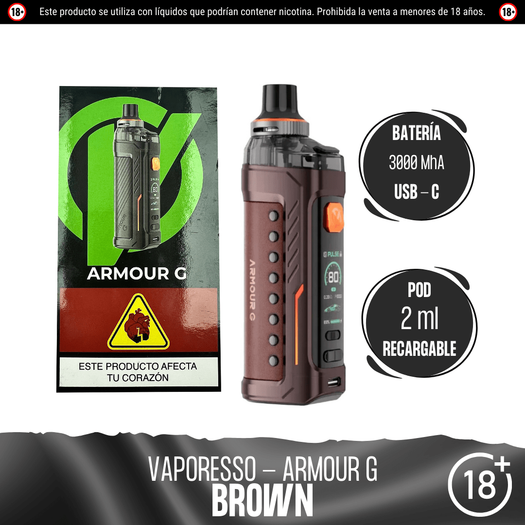 Vaporesso - Armour G Kit - Pod - Vaporesso | EQ-VPS-ARM-GKI-BRO