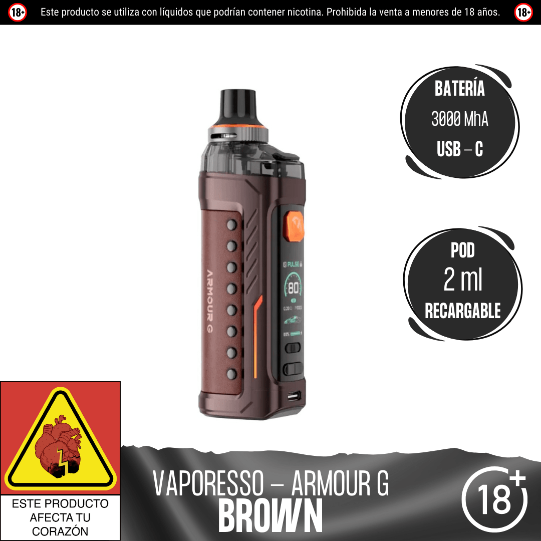 Vaporesso - Armour G Kit - Pod - Vaporesso | EQ - VPS - ARM - GKI - BRO