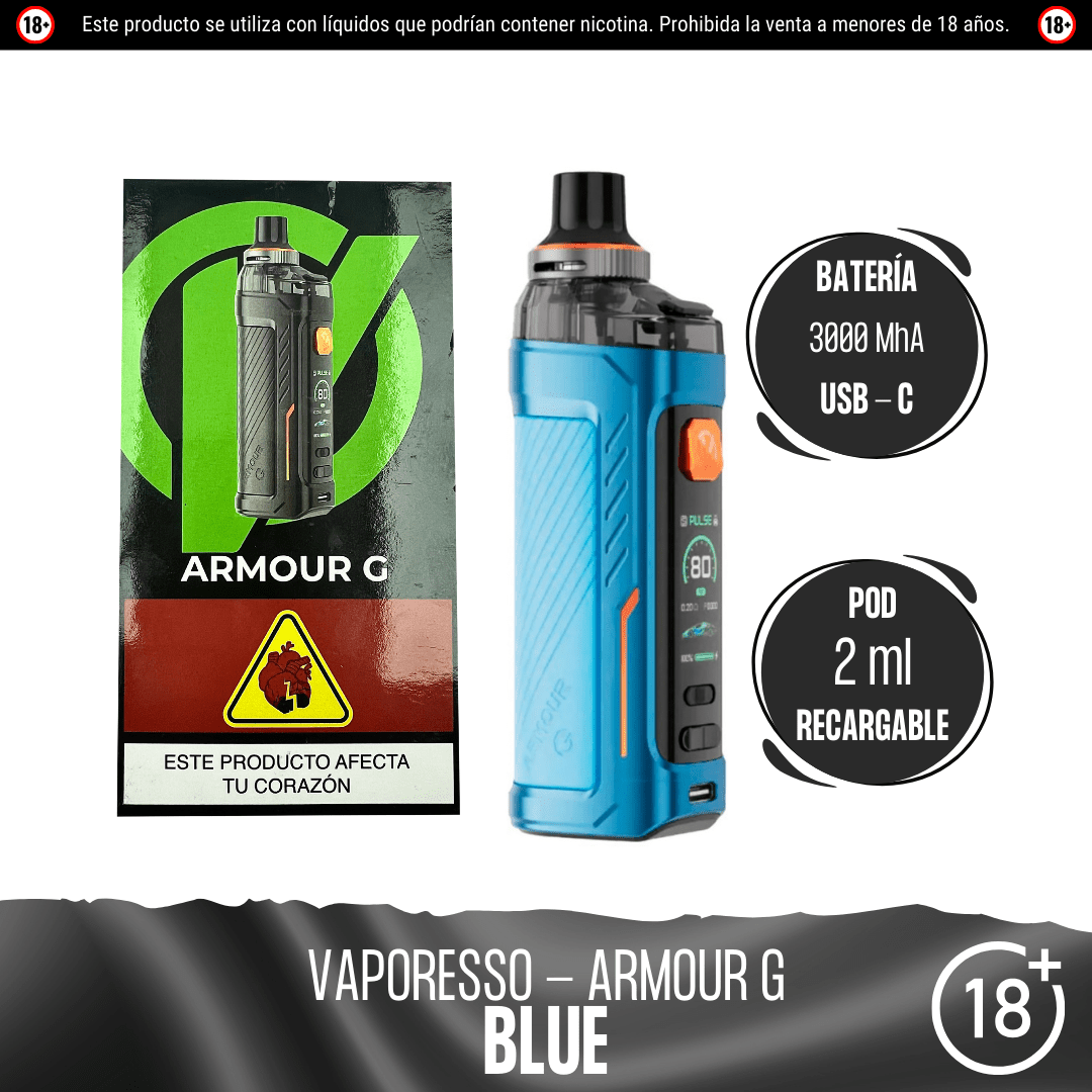 Vaporesso - Armour G Kit - Pod - Vaporesso | EQ-VPS-ARM-GKI-BLU