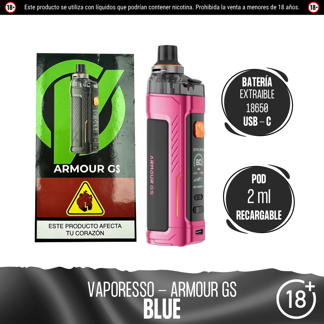 Vaporesso - Armour GS Kit - Pod - Vaporesso | EQ-VPS-ARM-GSK-SIL