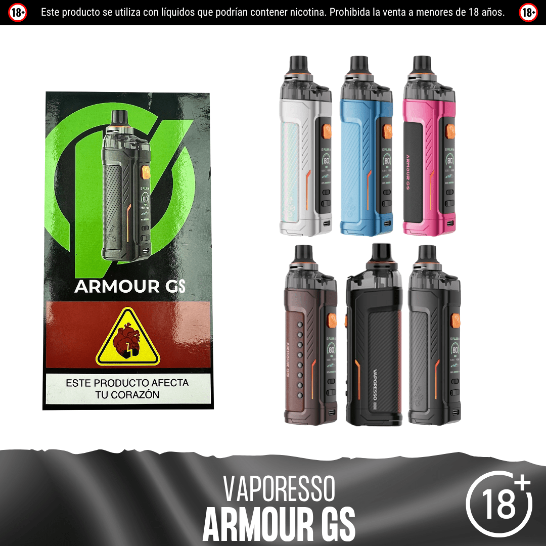 Vaporesso - Armour GS Kit - Pod - Vaporesso | EQ-VPS-ARM-GSK-BLA