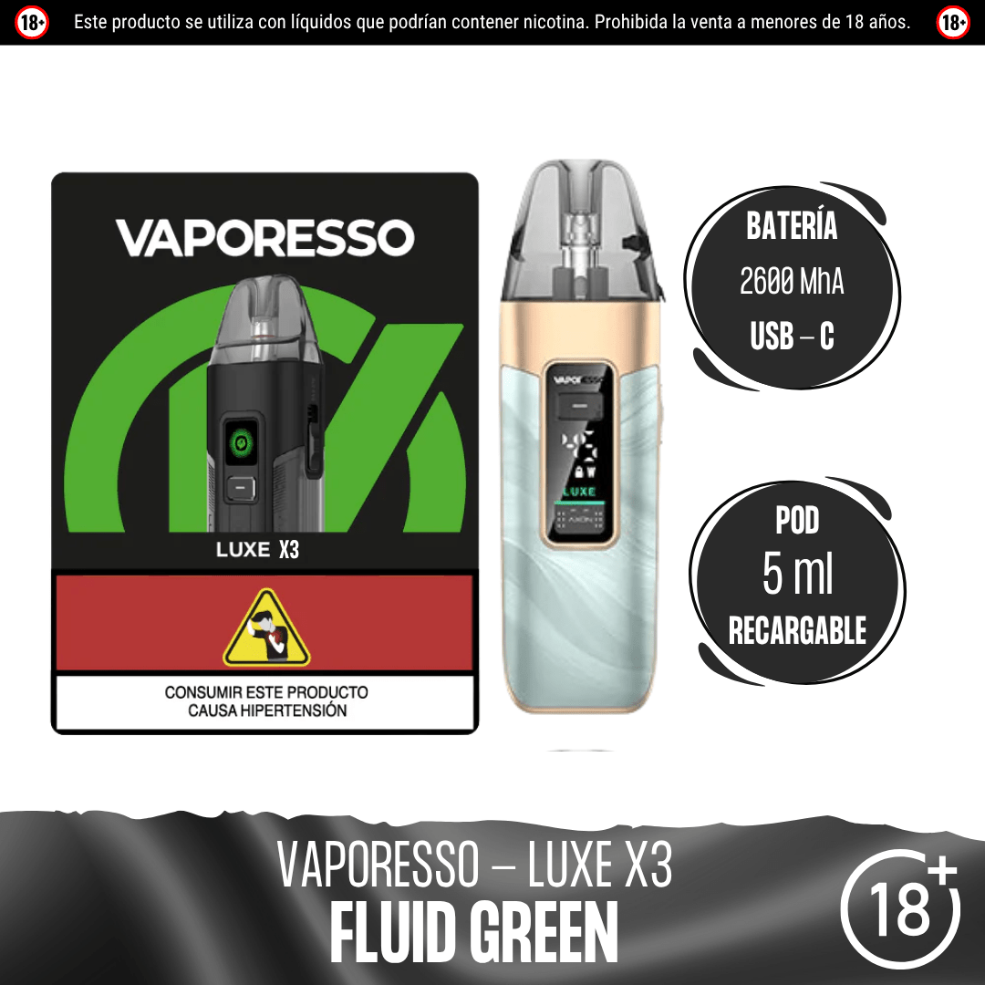 Vaporesso - Luxe X3 Kit - Pod - Vaporesso | EQ-VPS-LUXE-X3K-FLG
