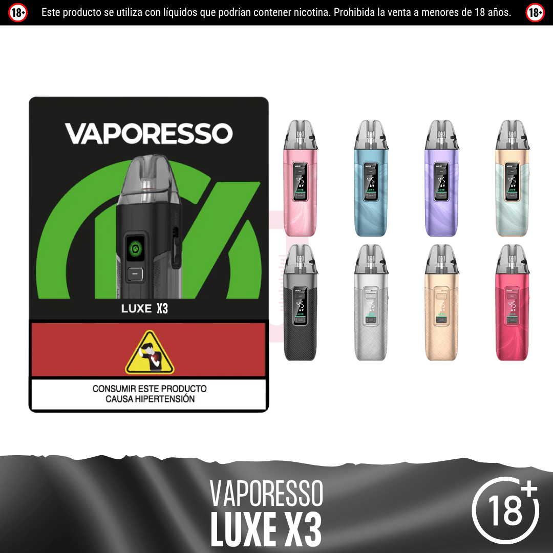 Vaporesso - Luxe X3 Kit - Pod - Vaporesso | EQ-VPS-LUXE-X3K-CAB