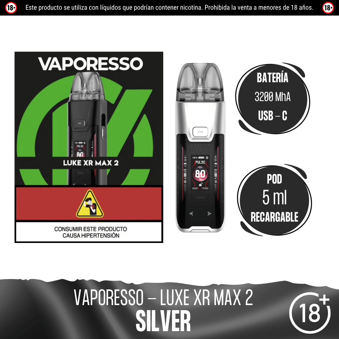 Vaporesso - Luxe XR Max 2 Kit - Pod - Vaporesso | EQ-VPS-LUXE-XRM2-SIL