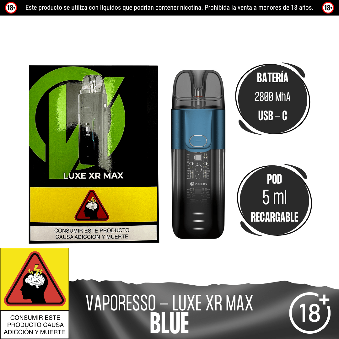 Vaporesso - Luxe XR Max Kit - Pod - Vaporesso | EQ - VPS - LUXE - XRM - BLU