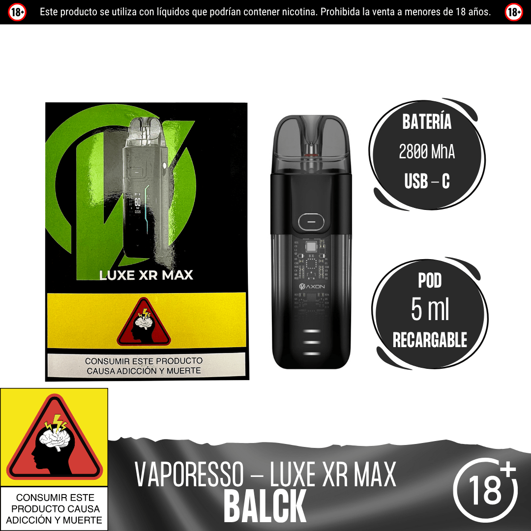 Vaporesso - Luxe XR Max Kit - Pod - Vaporesso | EQ - VPS - LUXE - XRM - BLA
